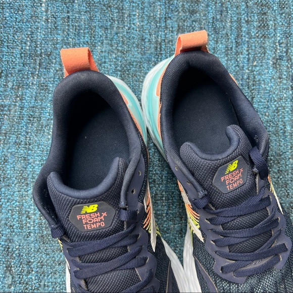 New Balance Fresh Foam Tempo Sneakers in Indigo Pink Lemon - Picture 5 of 10